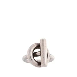 HERMÈS - Anillo Échappée Gran Modelo Hermès en Plata (T51)