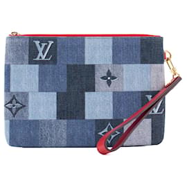 LOUIS VUITTON - Pochette City Louis Vuitton in denim patchwork