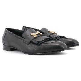 HERMÈS - Mocassini Royal Hermès in pelle nera (T41)