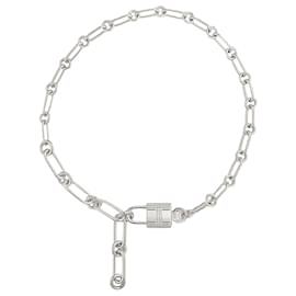 HERMÈS - Bracelet Kelly Cadenas double tour Hermès en argent