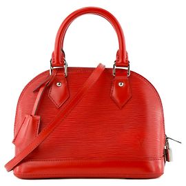 LOUIS VUITTON - Borsa a Spalla Alma BB Louis Vuitton in Pelle Epi Rossa