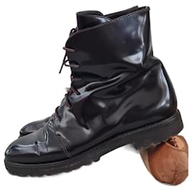Botines Max Mara de charol marrón