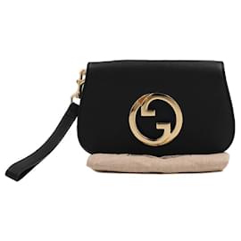 Clutch Gucci Blondie in pelle nera