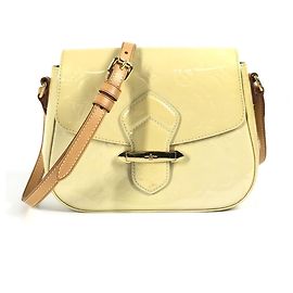 Borsa a tracolla con pattina Bellflower PM in Monogram Vernis Louis Vuitton
