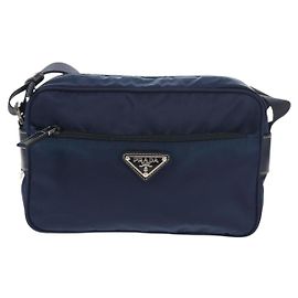 Bolsa transversal Prada com bolso frontal Tessuto pequena