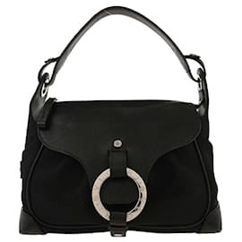 Bulgari Borsa a Spalla Bvlgari Logomania in Tela con Pelle