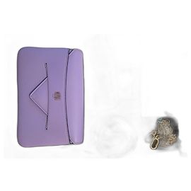 Borsa a spalla Moynat Enveloppe Lavanda in Pelle