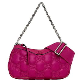 Borsa a Spalla Gucci GG Matelassé Rosa