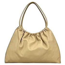 Beige Leder Tote Bag von Gucci