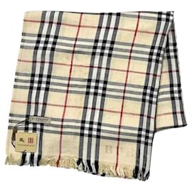Stola in lana beige Burberry