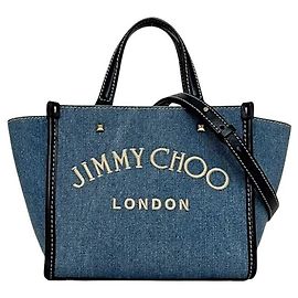 Borsa a Spalla in Denim Jimmy Choo