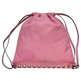 Valentino Garavani Pink Leather Clutch Bag