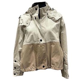 Abrigo Moncler de algodón beige Talla 2