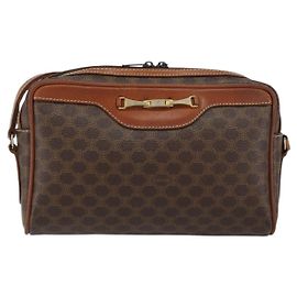 Céline Borsa a Spalla Celine Vintage Macadam in Tela e Pelle