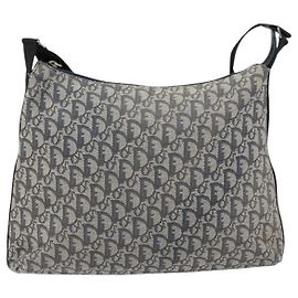 Borsa a spalla vintage Trotter in tela Christian Dior