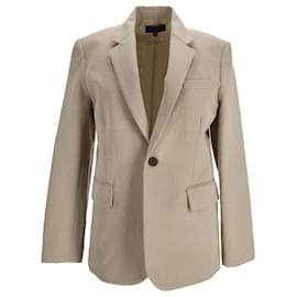 Oversized-Jacke Francoise aus beigem Baumwollstoff von Nili Lotan
