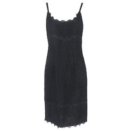 Vestido Mini Slip Olivia de Diane Von Furstenberg en Triacetato Negro