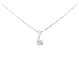 Autre Marque Collana di diamanti Pt900 K18WG