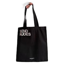 Borsa tote leopardata in edizione limitata Send Nudes di YSL Saint Laurent