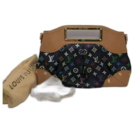 Borsa Judy MM in tela nera Monogram Multicolore Louis Vuitton