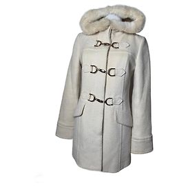 Abrigo de lana Burberry vintage beige 38/M