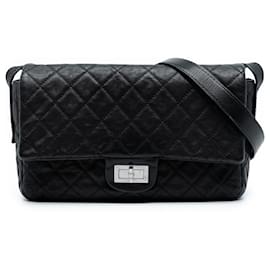 Chanel Messenger Flap Facile Reissue 2.55 in Pelle di Vitello Trapuntata Nera