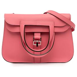 Mini Halzan 22 in Swift rosa di Hermès