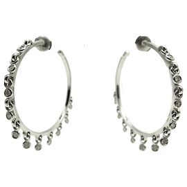 Christian Dior NUOVE ORECCHINI DIOR COQUINES ORO BIANCO 19GR DIAMANTE 0.9CT