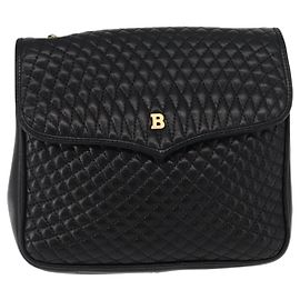 Borsa a spalla vintage Bally in pelle trapuntata con catena