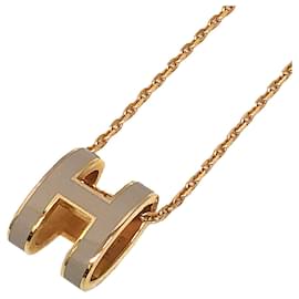 Collier en chaîne en forme de H Hermès