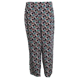 Prada, floral bedruckte Hose in Pastellfarben