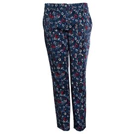Prada, Pantalón floral y a rayas en azul
