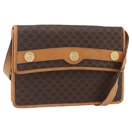 Céline Borsa a Spalla Macadam Vintage Celine in Tela e Pelle