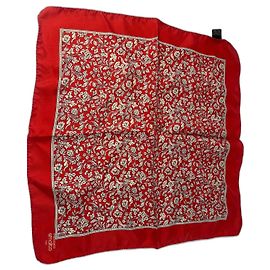 Fazzoletto da taschino in seta rosso Smalto