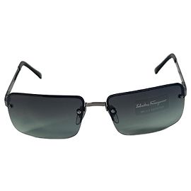 Salvatore Ferragamo Sonnenbrille 1032 502/57 Grün Metall