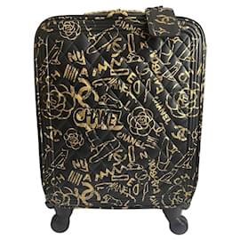 Seltene Chanel 19A Paris New York Ägypten Graffiti Trolley Reisetasche Handgepäck
