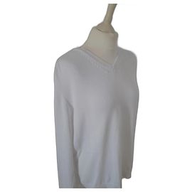 Weißer Wollstrickpullover von Valentino
