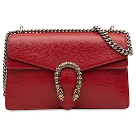 Bolso de hombro Dionysus pequeño de cuero rojo de Gucci