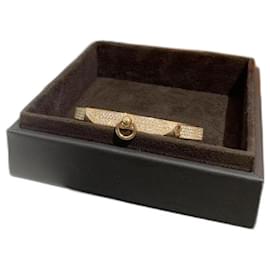Bracelet modèle small Collier de Chien Hermès en or rose 18k avec diamants.