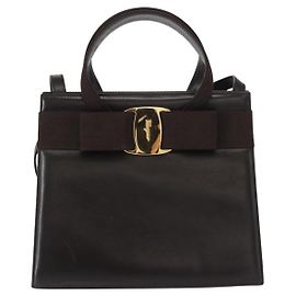 Borsa Tote Vara Bow convertibile in pelle Salvatore Ferragamo - Piccola