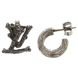 Orecchini in metallo argento Louis Vuitton