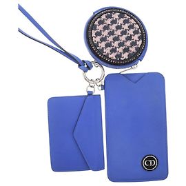 Christian Dior Neck Pouch Leather Card Case