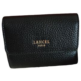 LANCEL BLACK COIN AND CARD HOLDER