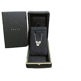 Collana pendente in diamante pavé Wild Flower in oro bianco 18k. - Graff