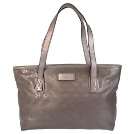 Gucci GG bedruckte PVC-Leder-Tote-Tasche