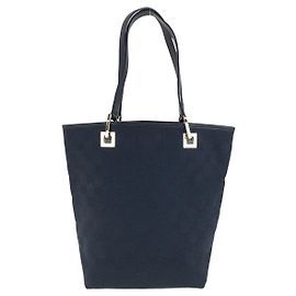Borsa tote in tela GG in pelle Gucci