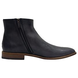 Tod's Almond-Toe Zipped Ankle Boots in Black Leather