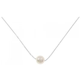 Autre Marque Au750 White Gold Akoya Pearl Necklace