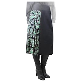 Marni Falda midi de mezcla de lana y seda gris oscuro - talla UK 10
