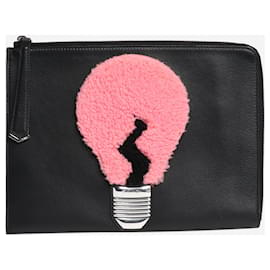 Clutch a forma di lampadina nera - Fendi